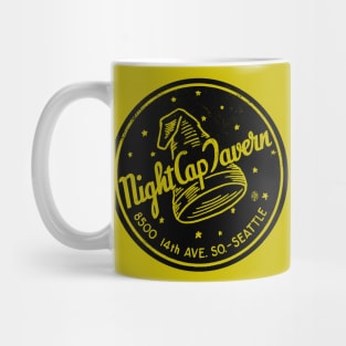 Retro Vintage Night Cap Tavern Seattle Mug